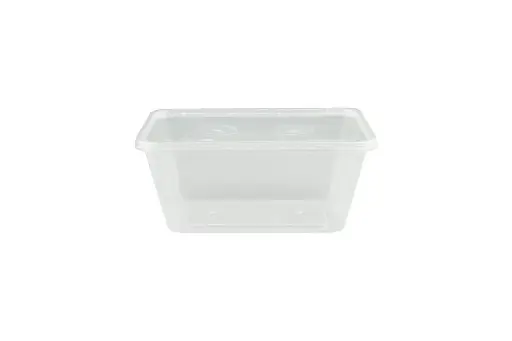 [AW1000] 1000ml Rectangular Plastic Disposable Container Pk20