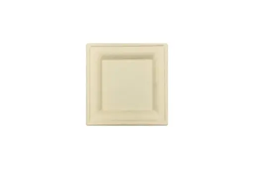 [WS610] 150mm Wheat Straw Square Snack Plate Pk10