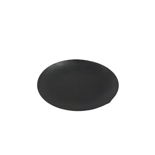 [HD710B] 175mm Deluxe Reusable Snack Plate Black Pk10