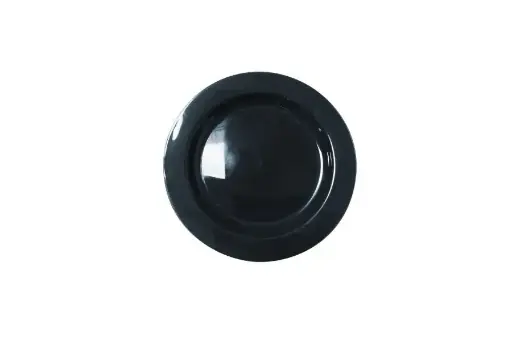 [REBK710-12] 180mm Reusable Snack Plate Black Pk10