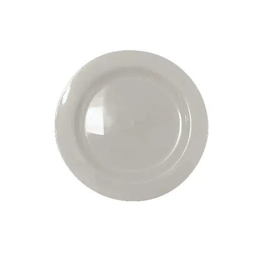 [RECG710-12] 180mm Reusable Snack Plate Cool Grey Pk10