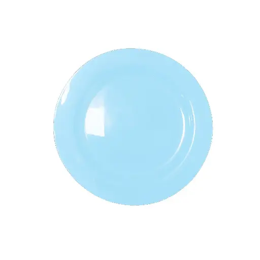 [REPB710-12] 180mm Reusable Snack Plate Pastel Blue Pk10