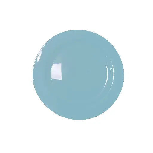 [RET710-12] 180mm Reusable Snack Plate Turquoise Pk10