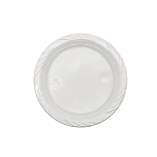 [RE725] 180mm Reusable Snack Plate White Pk25