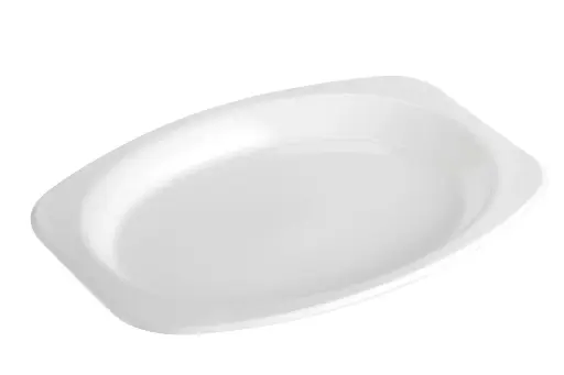 [OP245W] 245 x 330 Oval Plate Large White