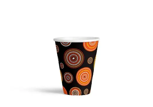 [ARTN825] 250mL/8oz Art Series PLA Coffee Cup Native Pk25