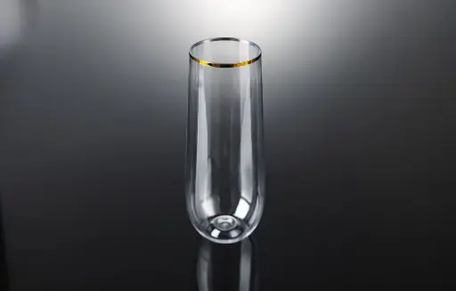 [STEMCHAMPG] 250ml Stemless Champagne Glass Gold Pk4