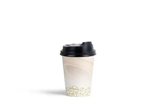 [VC812] 250ml/8oz Single Wall Paper Coffee Cup w/Lid Pk12