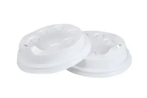 [VC10] 250ml/8oz White Coffee Cup Lid Pk50