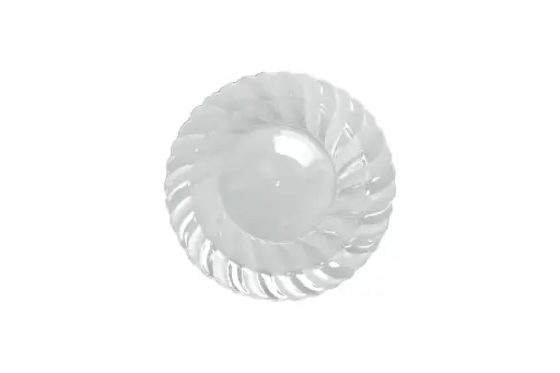 [CL01] 260mm Heavy Duty Clear Dinner Plate Pk6