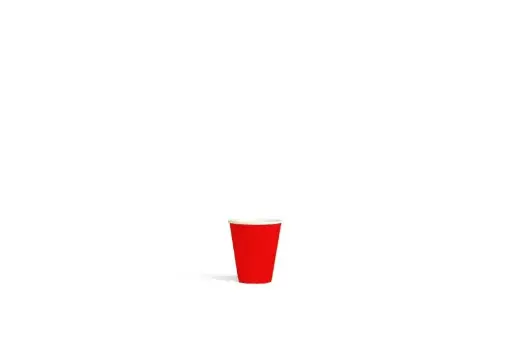 [BIPLA130R] 30mL FSC PLA Red Paper Cup Pk30