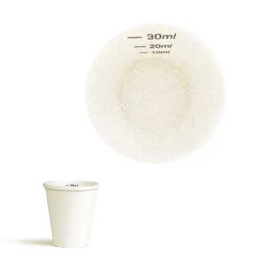 [PAPLA6100] 30mL FSC PLA White Medicine Cup Pk100