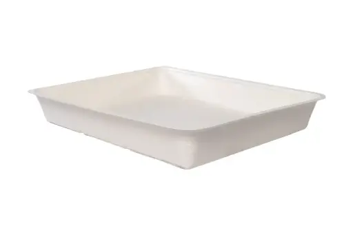[SG5S] 315mm x 265mm x 46mm/3000ml Sugar Cane Oven Tray Pk2