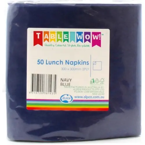 [380143] Dark Blue Lunch Napkin 33X33cm 2ply P50