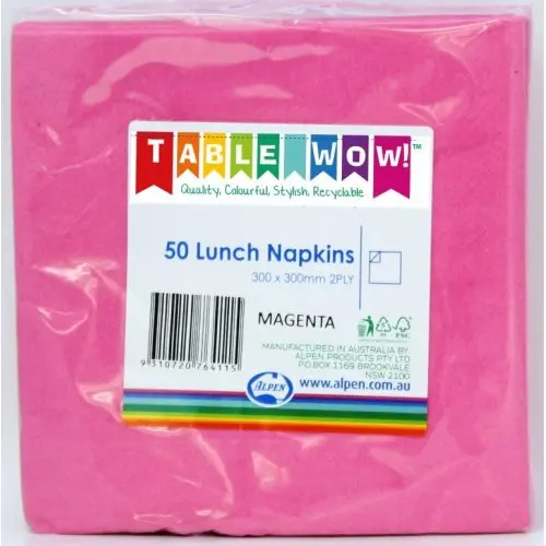 [380134] Magenta Lunch Napkin 33X33cm 2ply P50