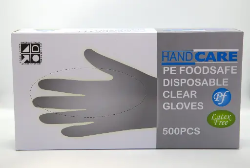 [440PEG-S-CTN] HandCare LDPE Gloves Clear - Small