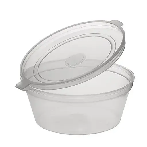 [CONT-35ML-HLID] 35ML ROUND SAUCE CONTAINER WITH LID