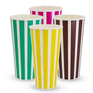 [CSCC22] 22oz Candy Stripe Paper Cold Cup