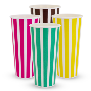 [CSCC24] 24oz Candy Stripe Paper Cold Cup