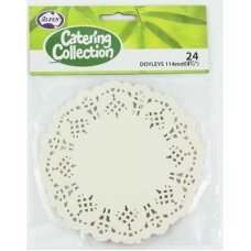 [372508] White 4.5in (114mm) Round Doyley P24