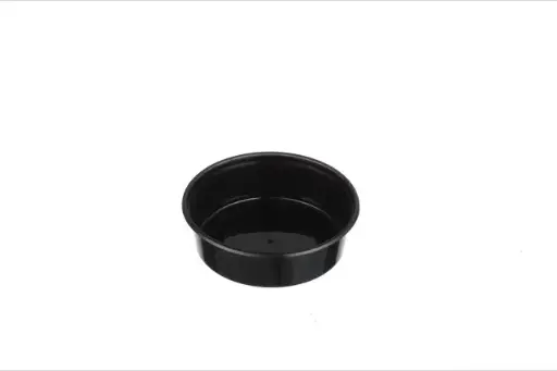 [RB 220B] 220ml Round Container Black (1000 pcs/carton)
